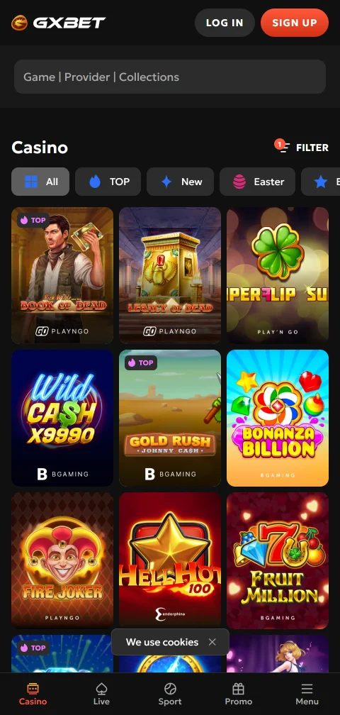 GXbet Casino deposits withdrawals and payment methods for India