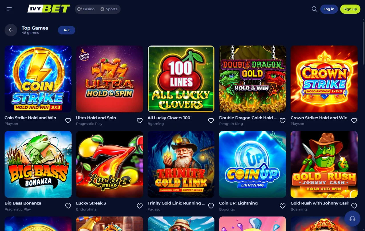 Ivybet Casino bonuses, offers and welcome package