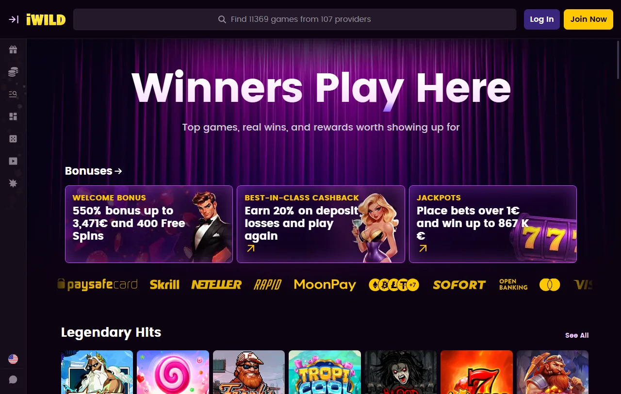 iWild Casino review covering licensing, games, payments, and support for India players