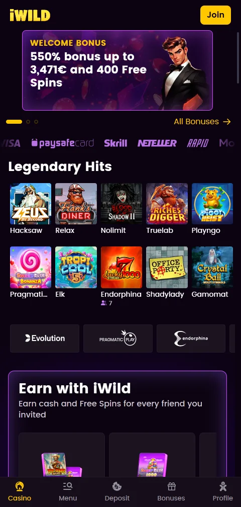 iWild Casino mobile access with browser-based gameplay on phones