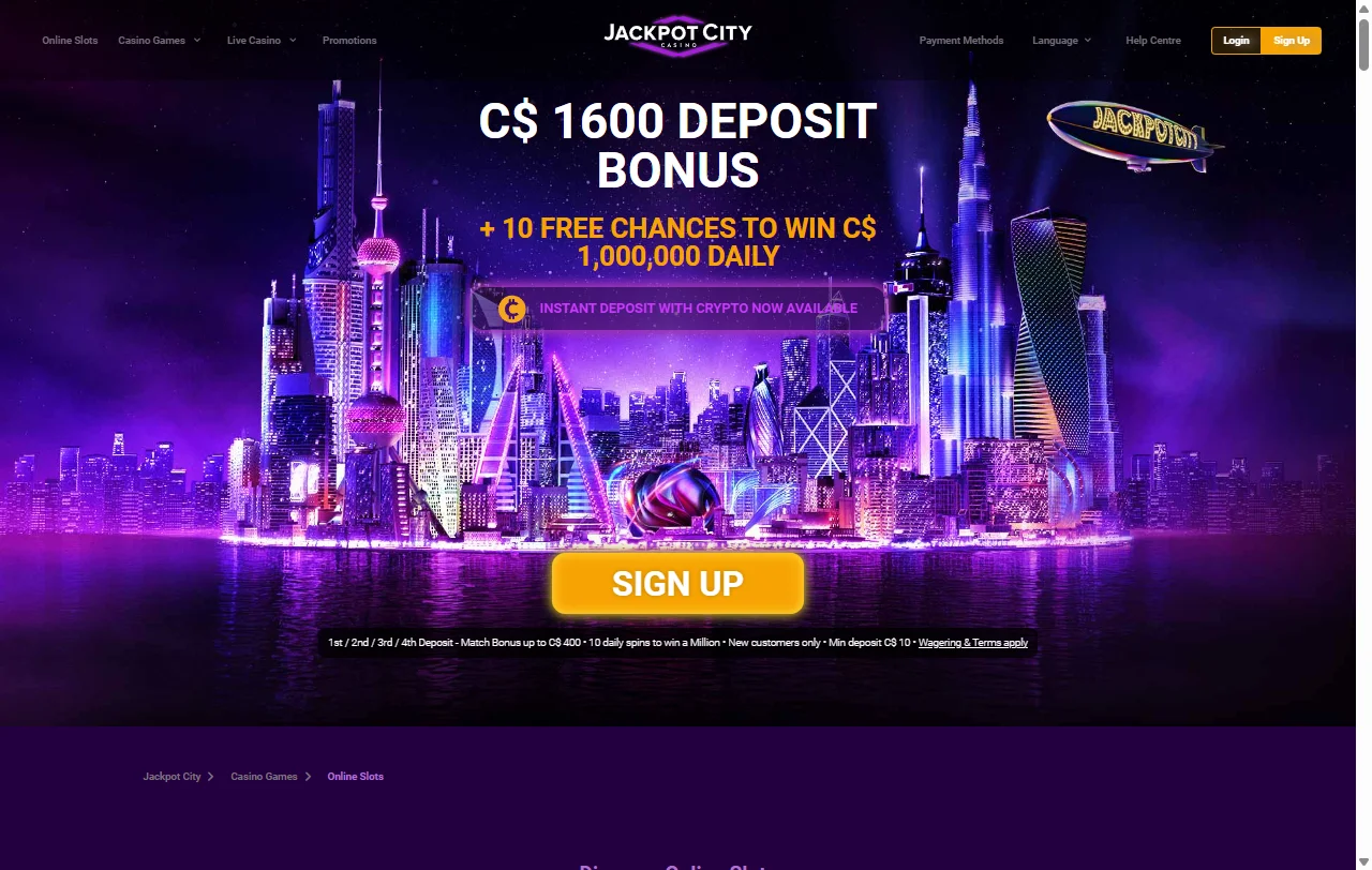 Jackpot City Casino review overview for Indian players