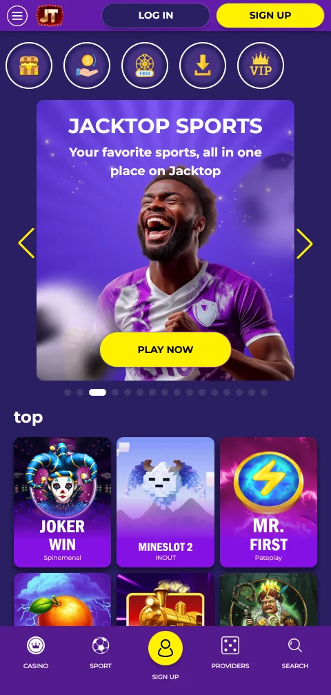 JackTop Casino mobile access with responsive browser play for India