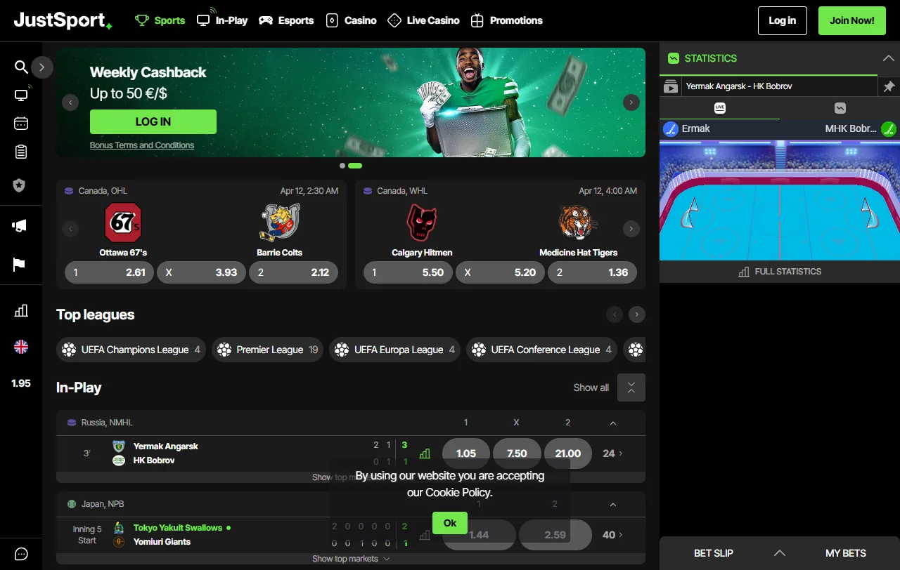 Just Casino bonus structure and promotional terms analysis