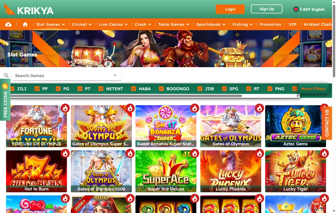 Krikya Casino game selection and provider coverage for practical analysis