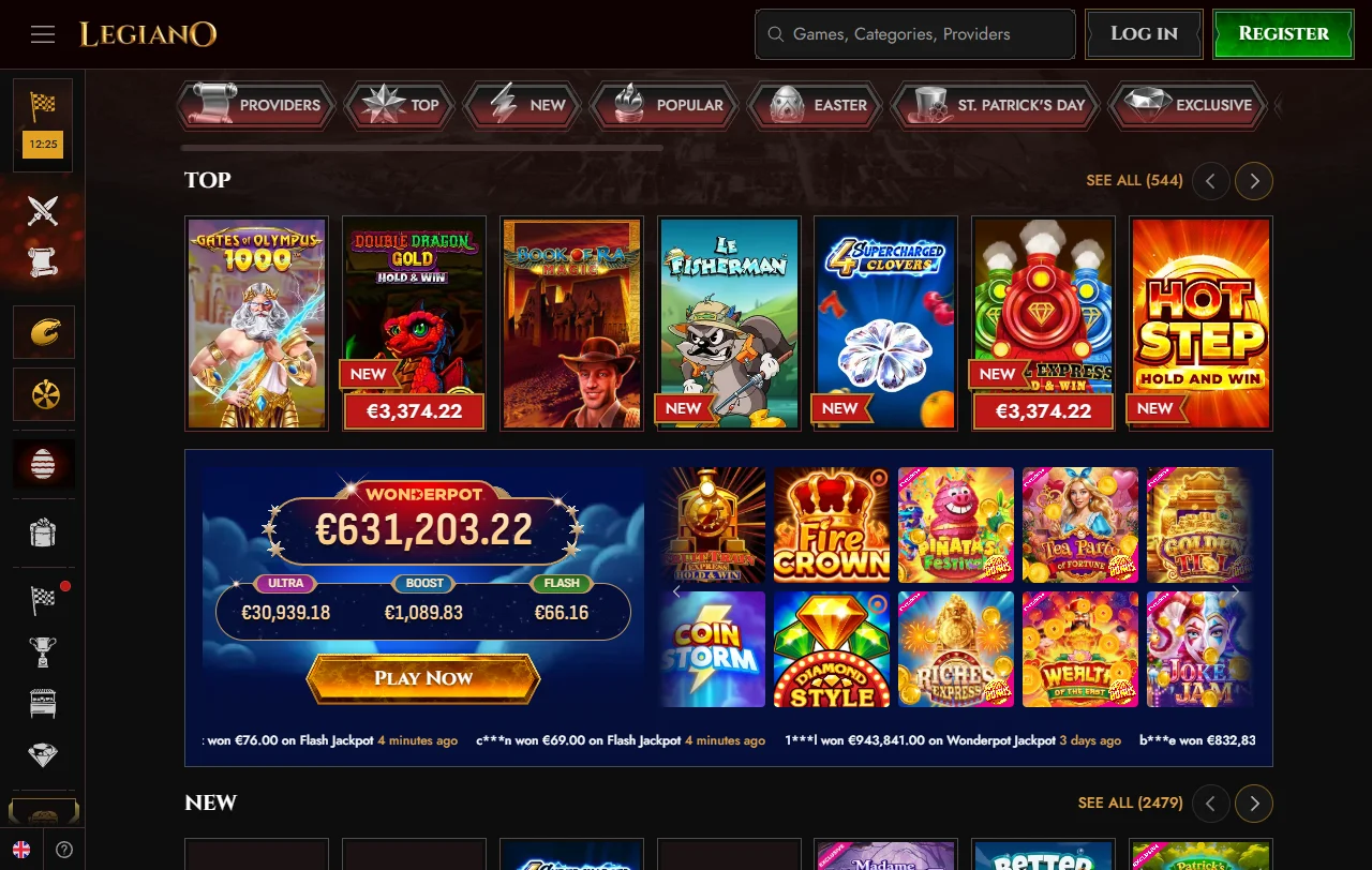 Legiano Casino bonus terms and promotional structure for readers