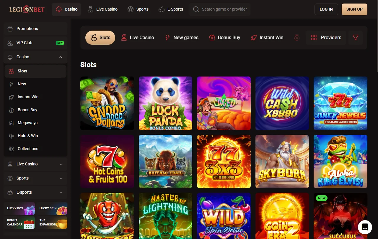 Legionbet Casino welcome bonus and promotion structure explained