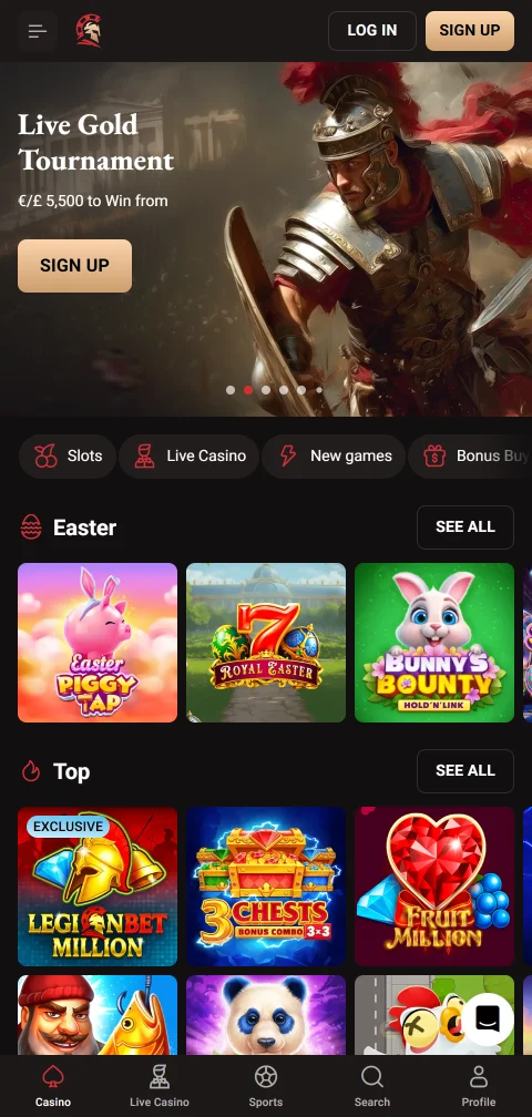 Legionbet Casino mobile access and smartphone play experience for users