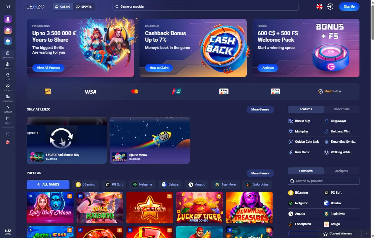 Legzo Casino review covering platform basics for India players