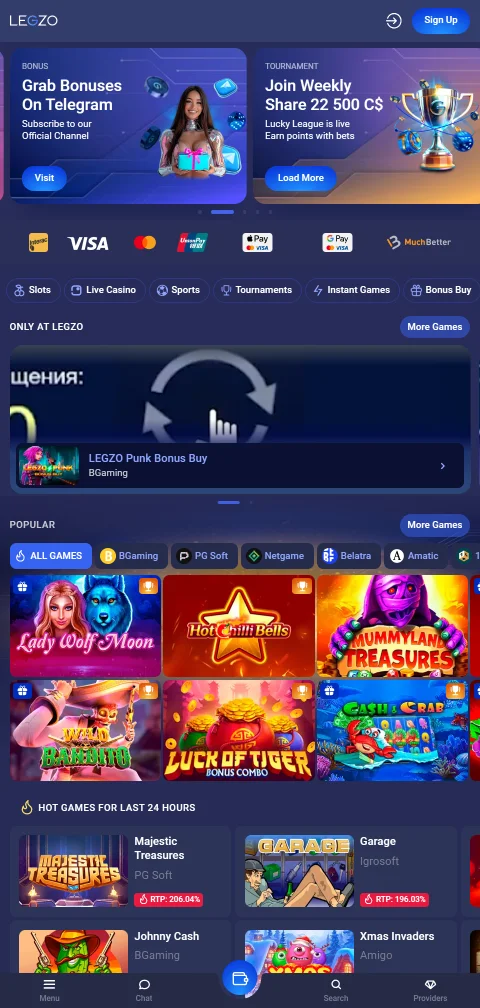 Legzo Casino mobile access with smartphone-friendly browsing experience