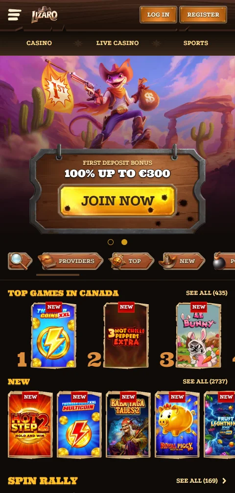 Lizaro Casino mobile play on smartphones