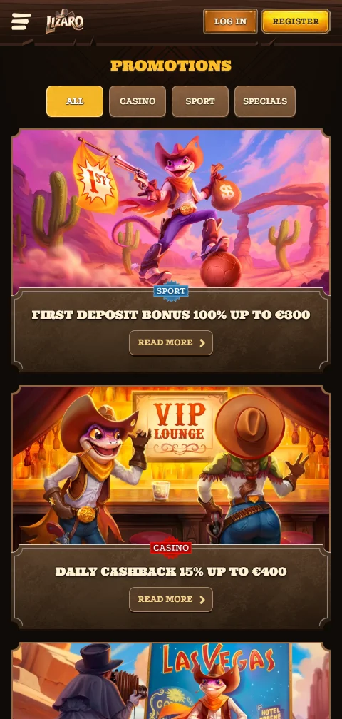 Lizaro Casino deposits and withdrawals in INR