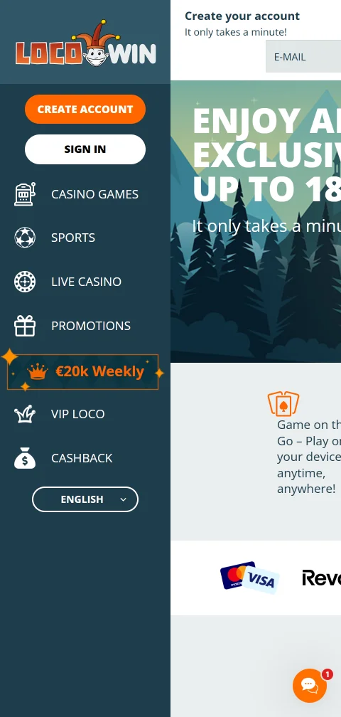 LocoWin Casino mobile access for smartphone gaming in India