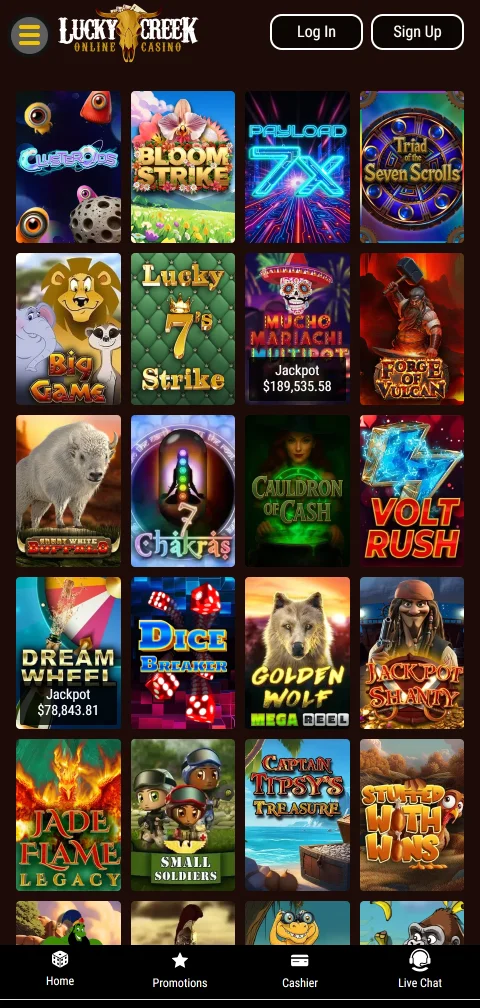 Lucky Creek Casino banking options, deposits and withdrawals explained