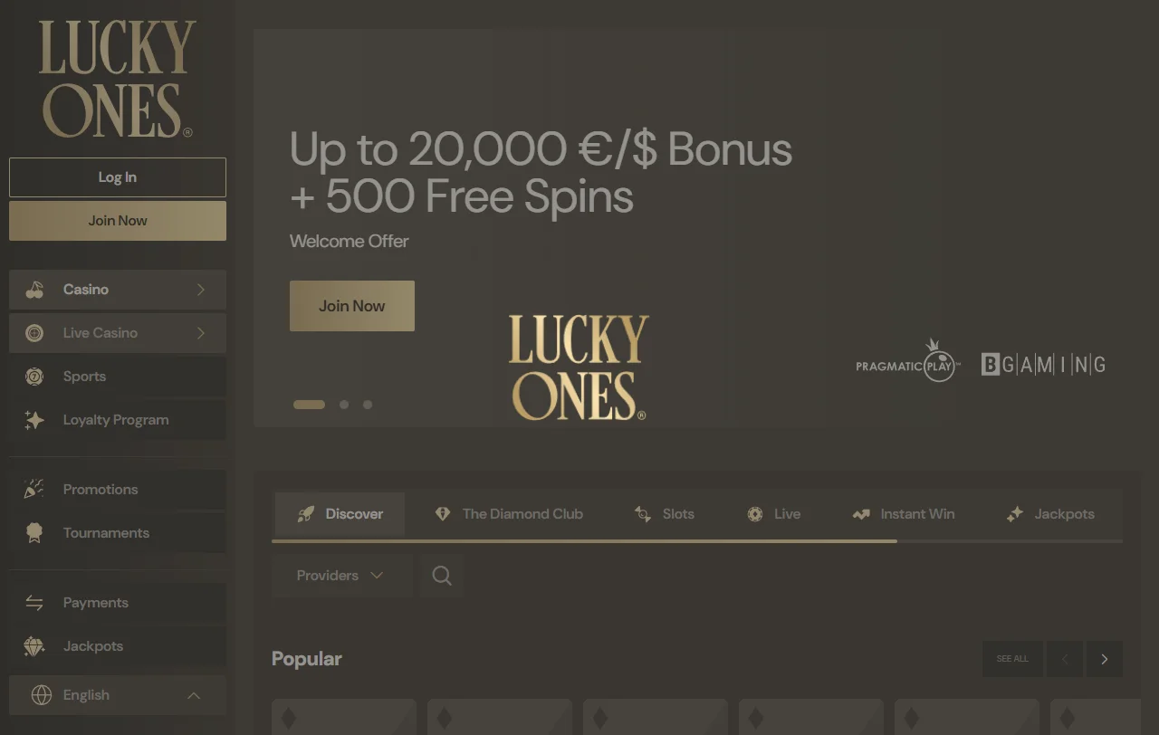 Lucky Ones Casino review overview for India players and cautious comparison