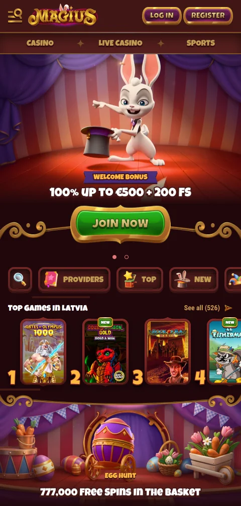 Magius Casino mobile access on smartphones in India