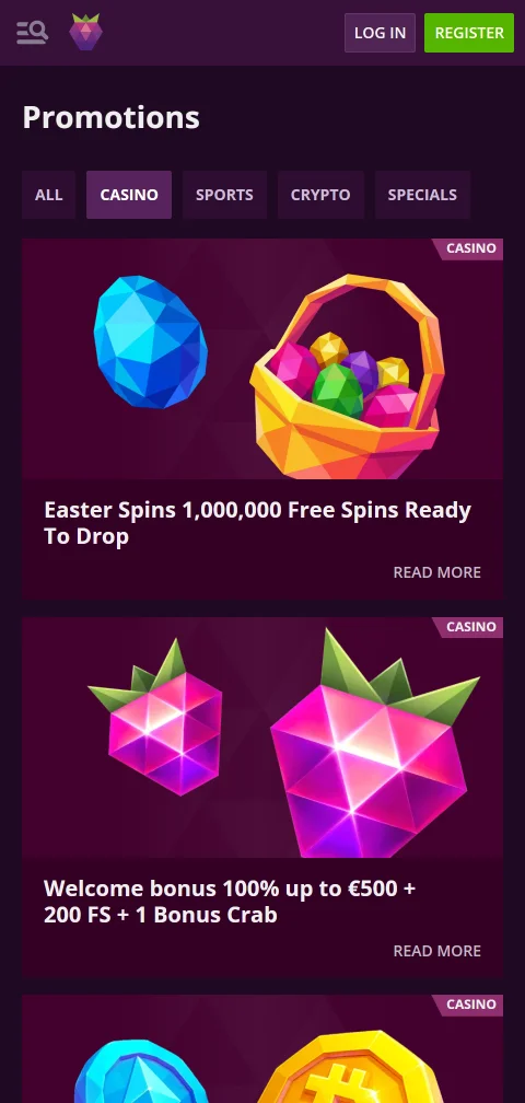 Malina Casino deposits, withdrawals and payment options overview