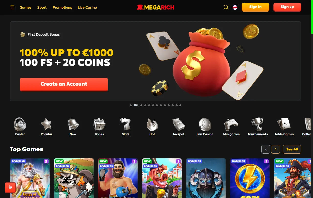 Megarich Casino complete review for India players and platform analysis