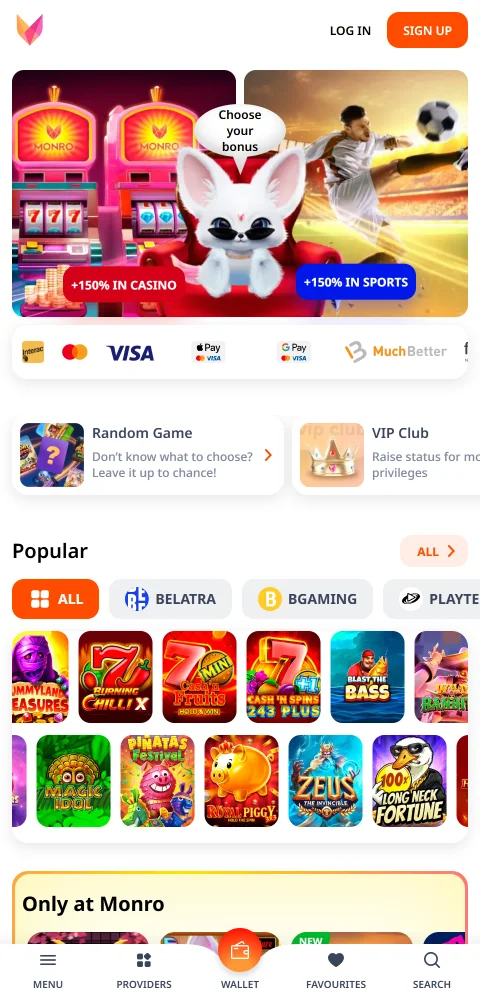 Monro Casino mobile access and smartphone compatibility review