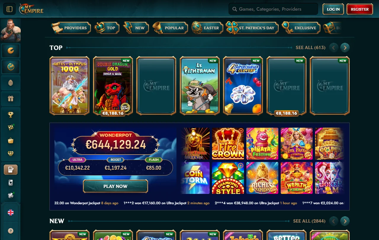 MyEmpire Casino bonuses, offers and welcome deal overview