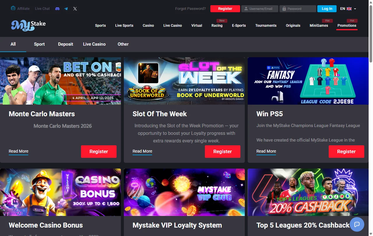 MyStake Casino bonuses, promotions and welcome offer analysis