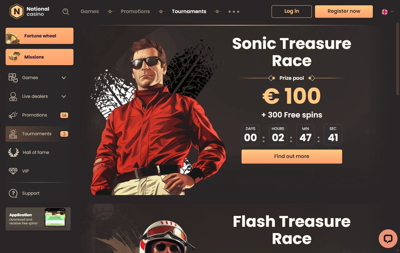 National Casino review covering games, payments and support for India