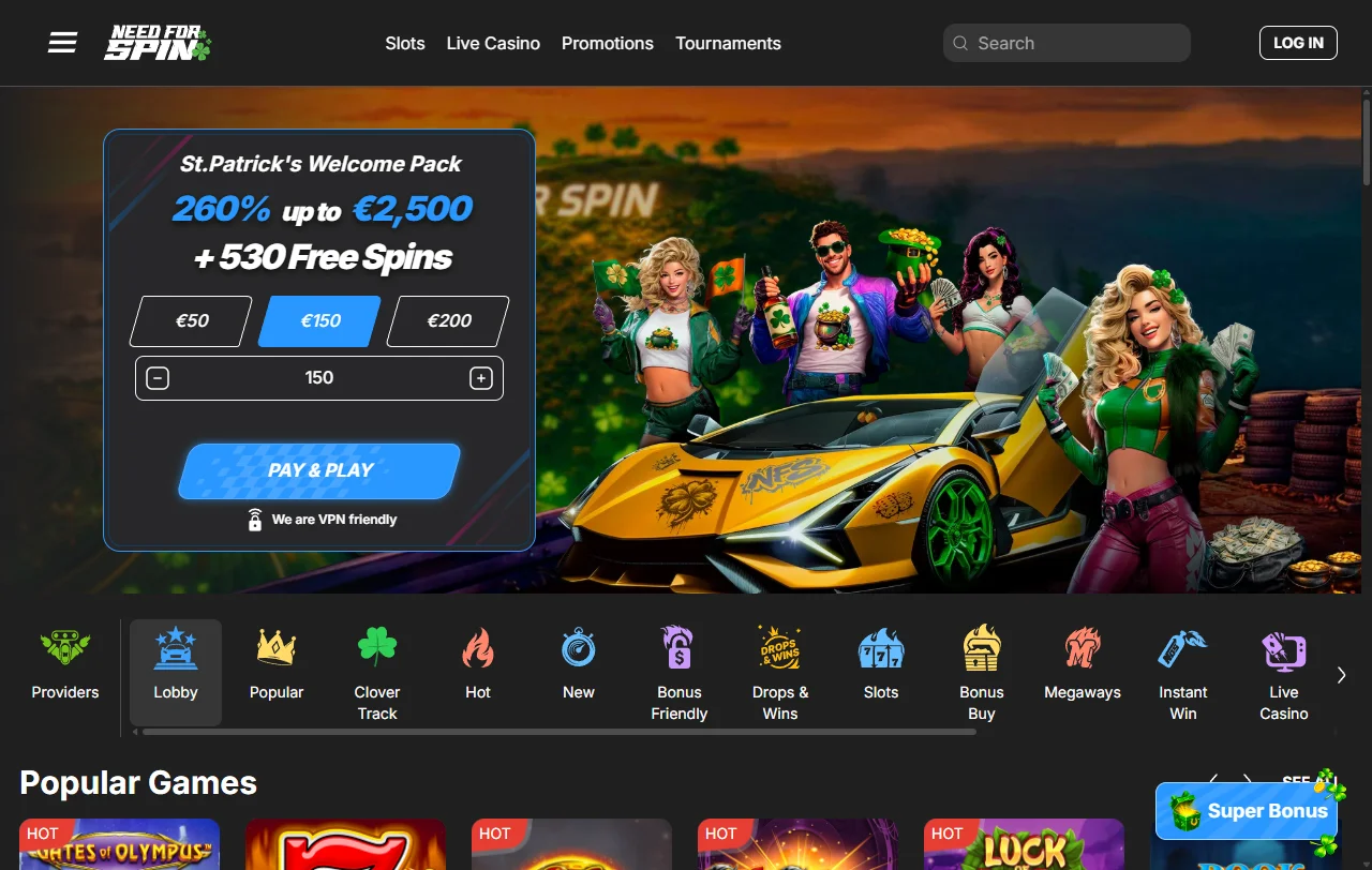 Need for Spin Casino complete review for India players