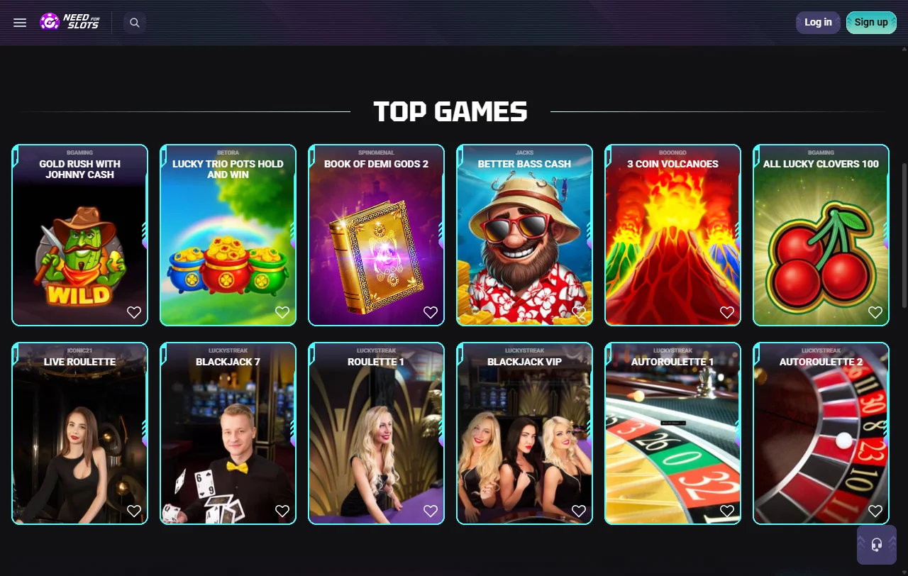 NeedForSlots Casino bonus overview with welcome offer and promotion terms