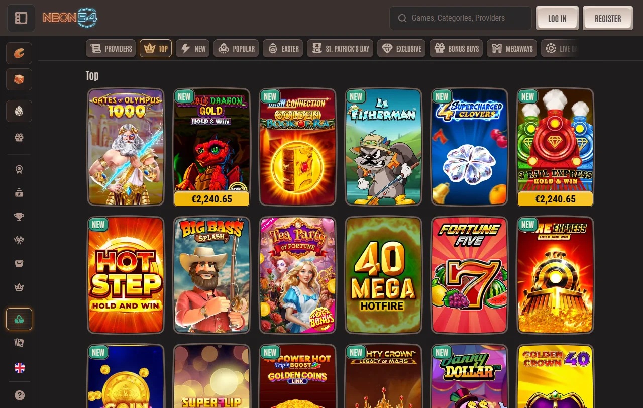 Neon54 Casino bonuses and welcome offer details