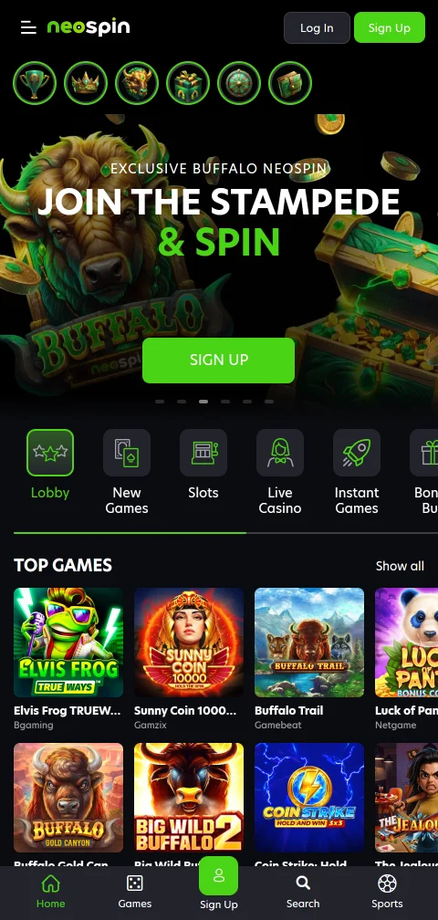 Neospin Casino mobile access and browser play for India