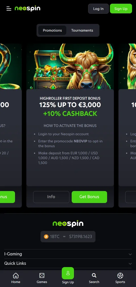 Neospin Casino security, licensing and player protection details