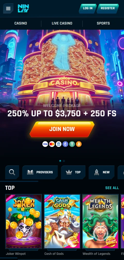Ninlay Casino mobile access on smartphone with browser-based gameplay