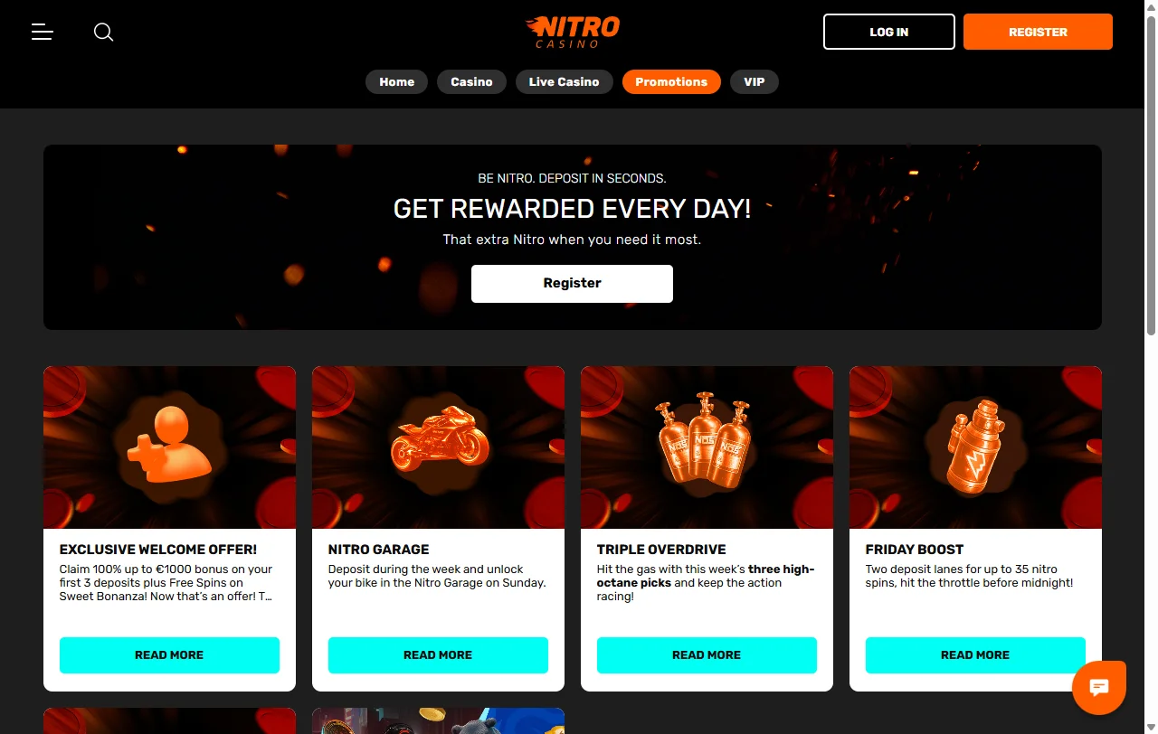 Nitro Casino bonus terms and welcome offer analysis