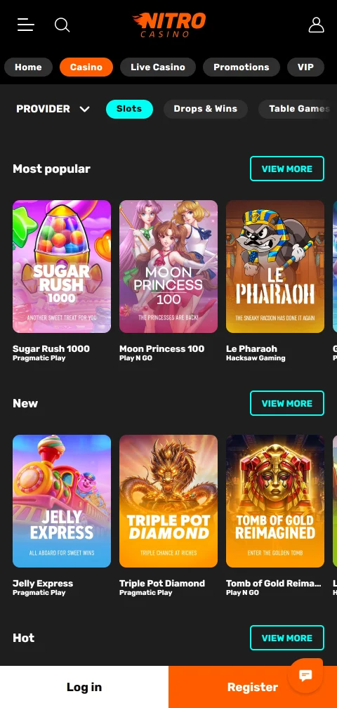 Nitro Casino payment methods, deposits and withdrawals overview