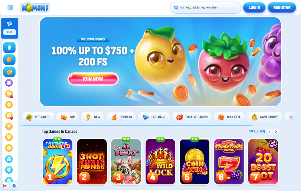 Nomini Casino review covering licensing, payments and game access