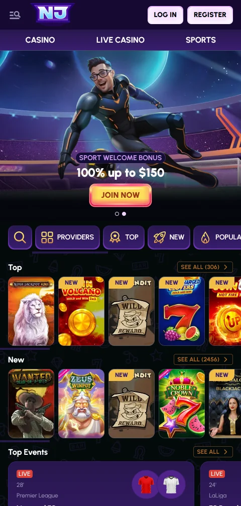 Novajackpot Casino mobile access for browser-based play on Indian phones