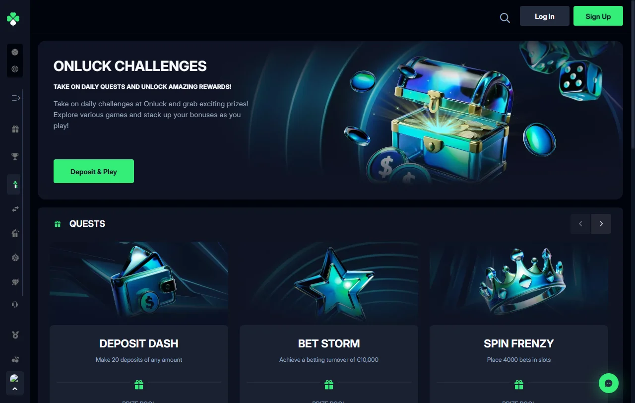 Onluck Casino bonus terms and welcome offer summary