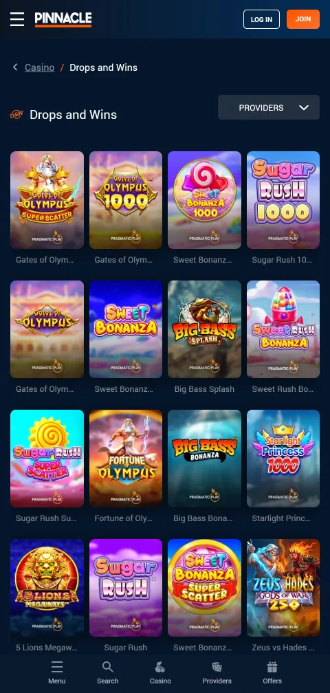 Pinnacle Casino security, licence and player protection details