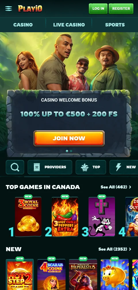 Playio Casino mobile access with browser-based gameplay on phones