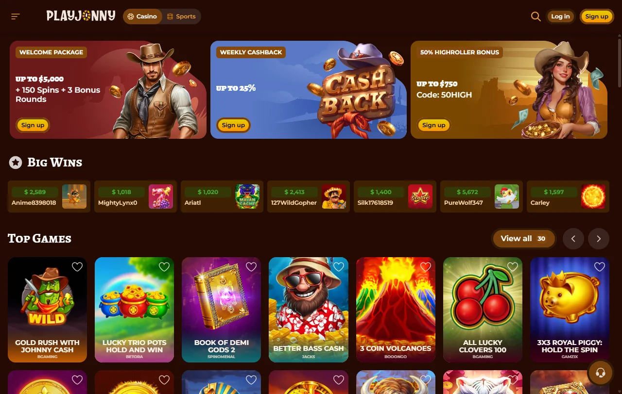 PlayJonny Casino complete review for India players