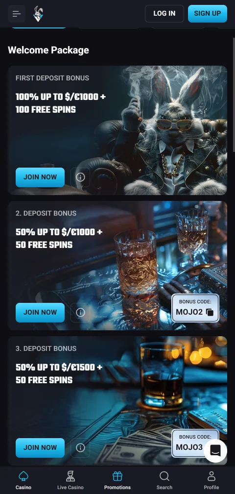 PlayMojo Casino security, licensing and player protection summary