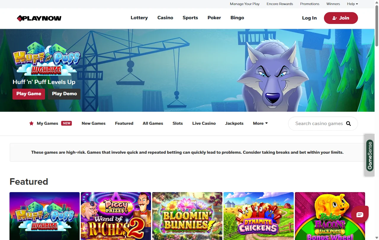PlayNow Casino review covering platform structure and trust details for India players