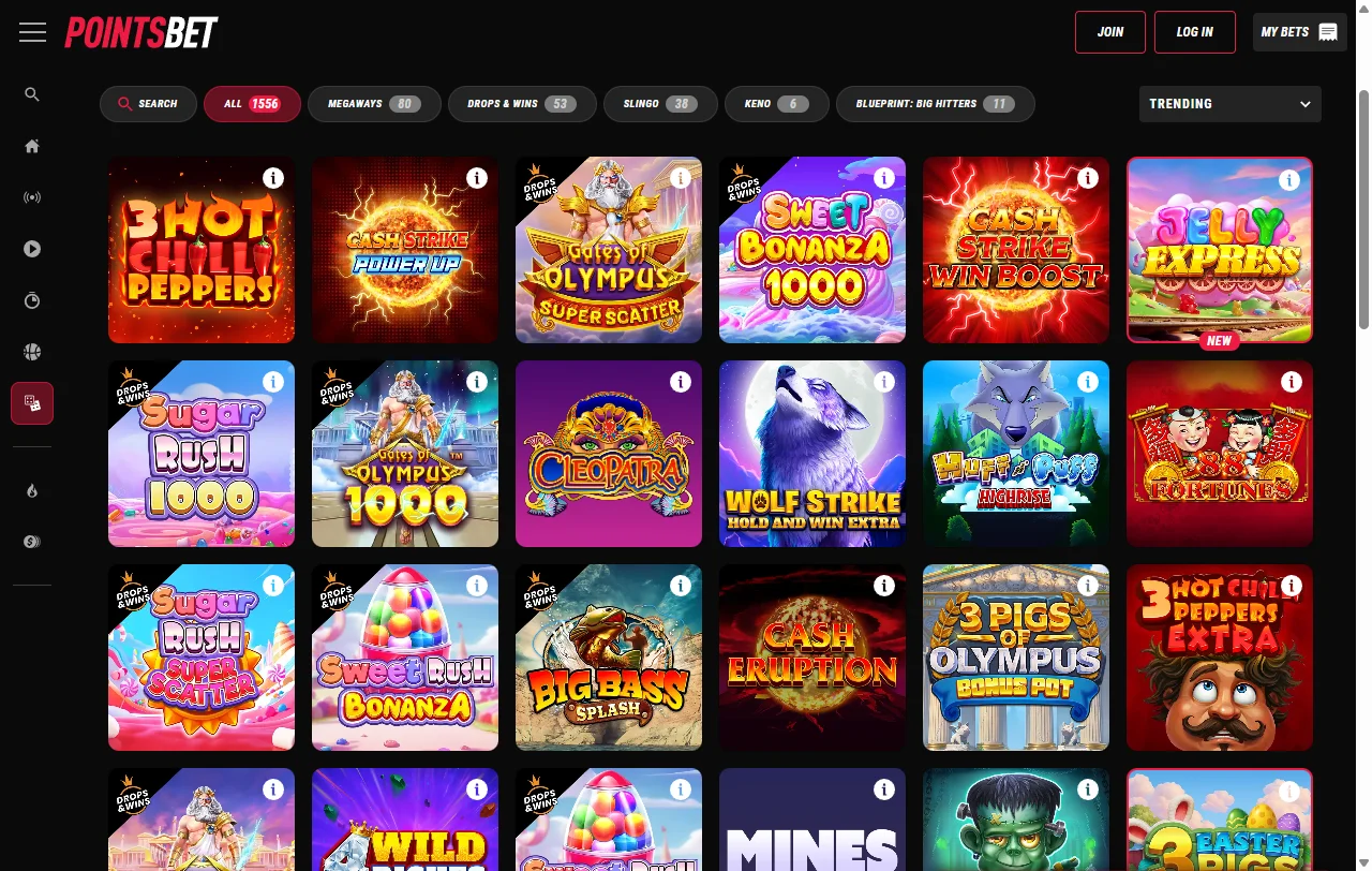PointsBet Casino review covering overall platform experience for India players