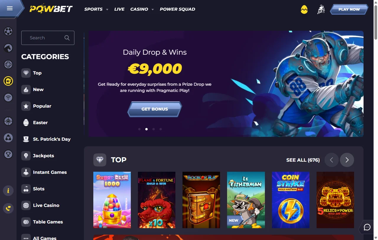 Powbet Casino bonus structure and promotional terms for India
