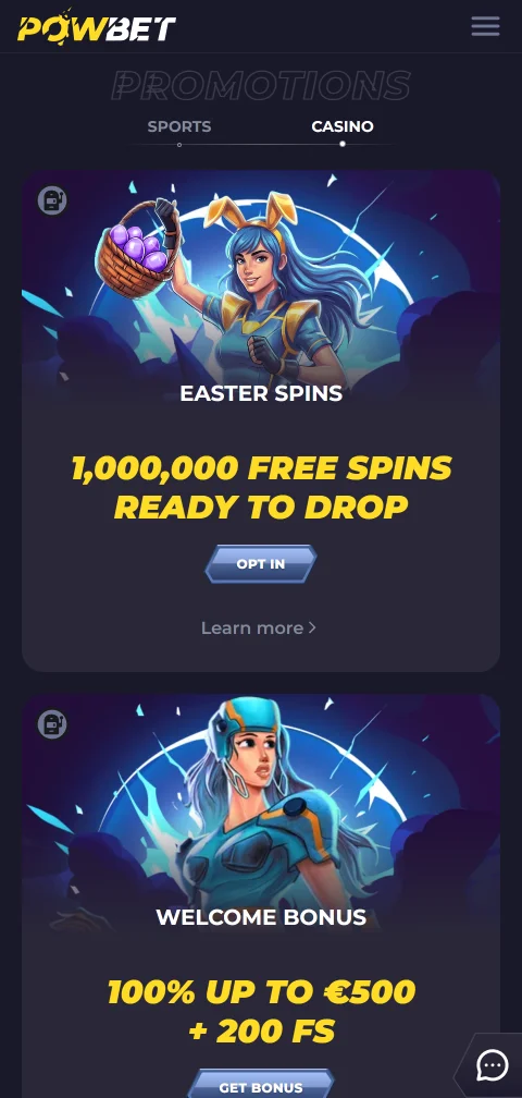 Powbet Casino payments, deposits and withdrawal process summary