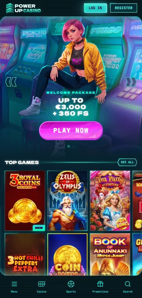 Powerup Casino mobile access with browser play and compatibility