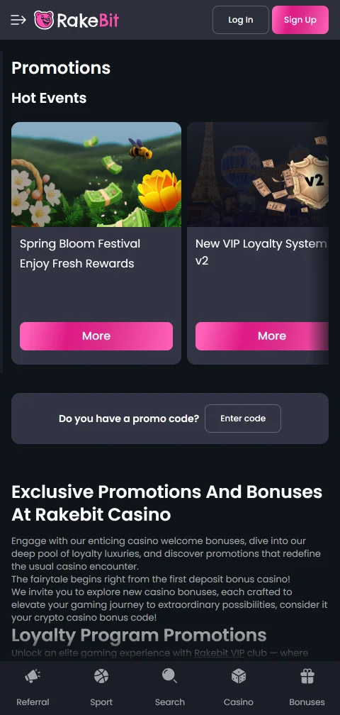 RakeBit Casino deposits, withdrawals and payment methods for India