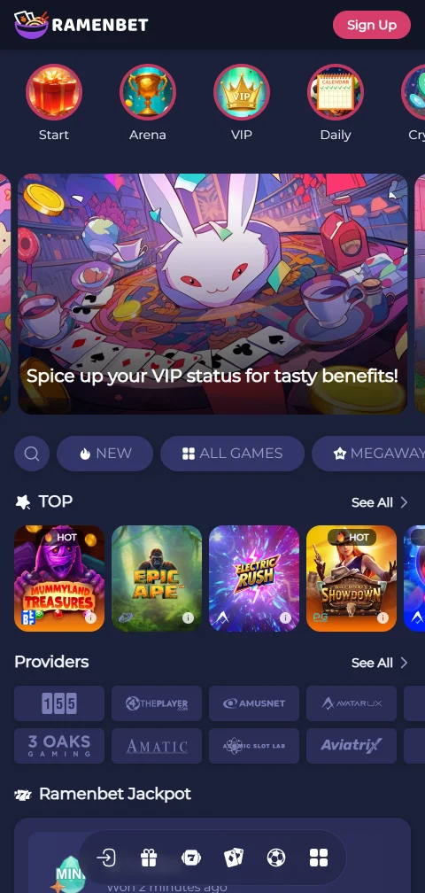 Ramenbet Casino mobile access for quick play on phones