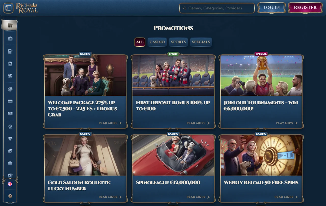RichRoyal Casino bonus terms and welcome offer overview for readers