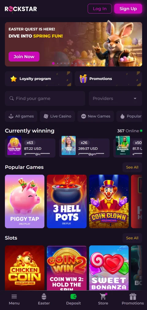 Rockstar Casino mobile access for smartphone users in India