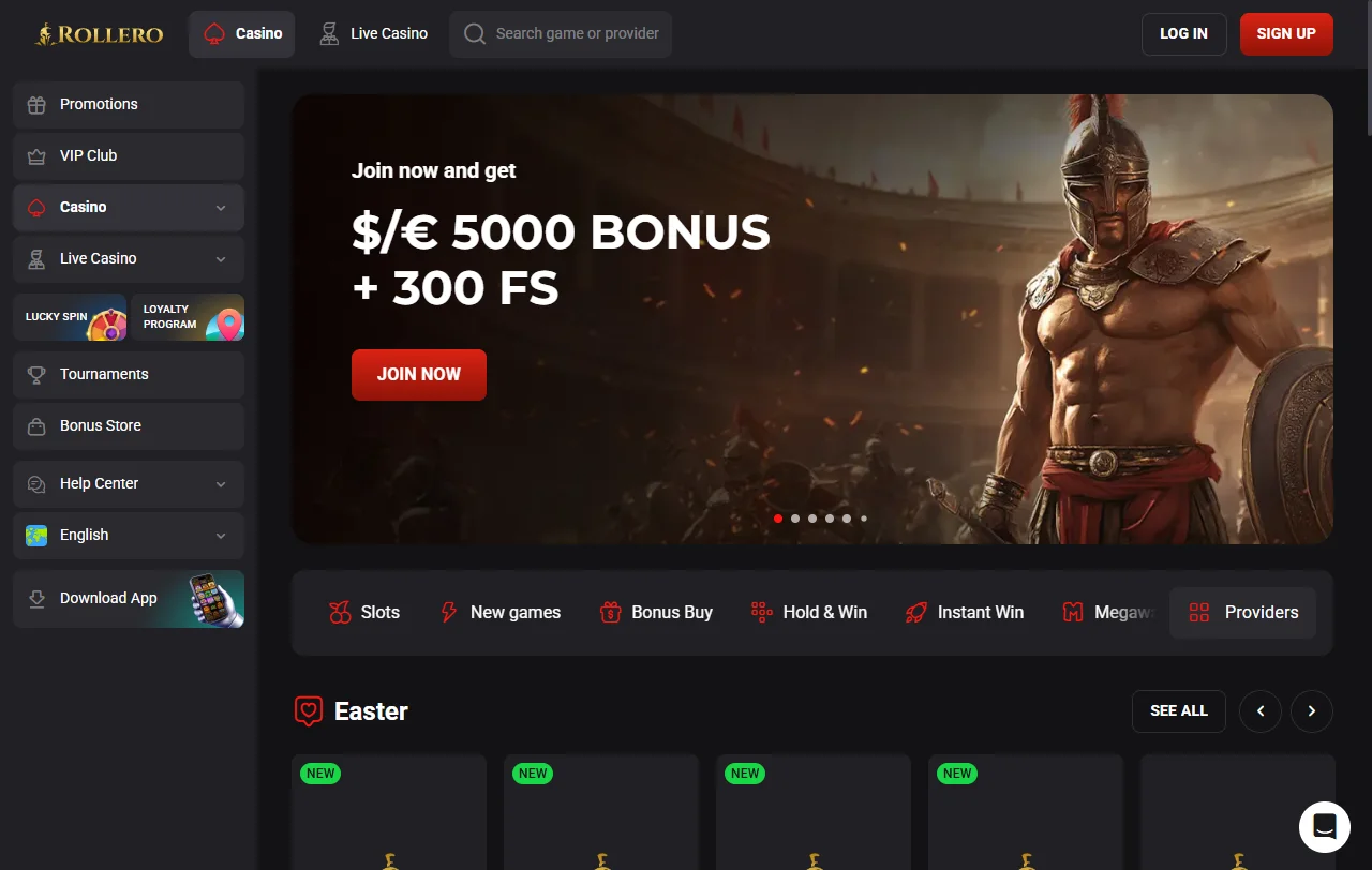 Rollero Casino review covering games, payments and support for India